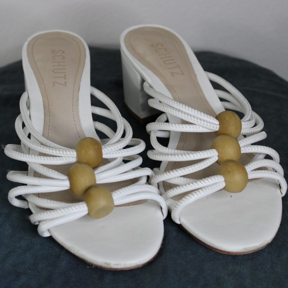 Schutz Roanna Beaded Sandal Size 7.5